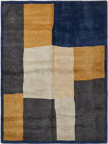 Golden Blocks Signature Rug