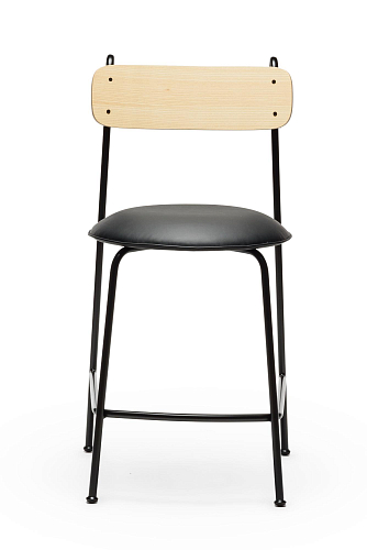 Lena Black Ash Wood Bar Chair