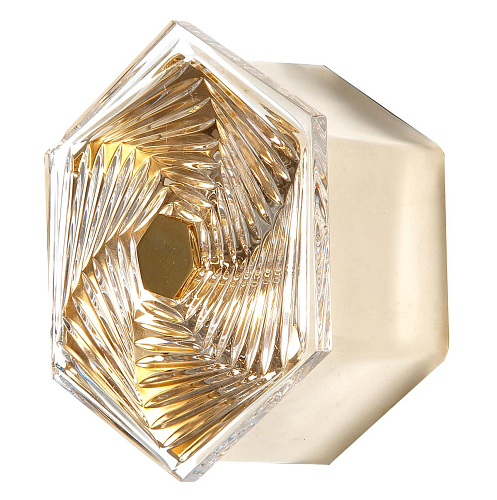 Hexagonal Small Crystal Wall Sconce