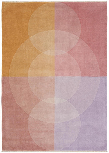 Pastel Mosaic Blush Hand-Crafted Rug