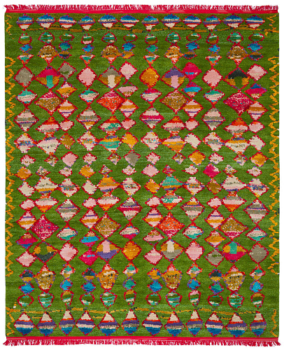 Hand-Woven Multicolored Luxurious Rug