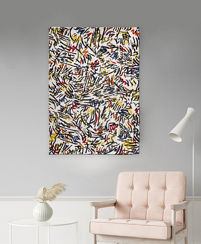 Flatwoven Street Art Belgian Rug