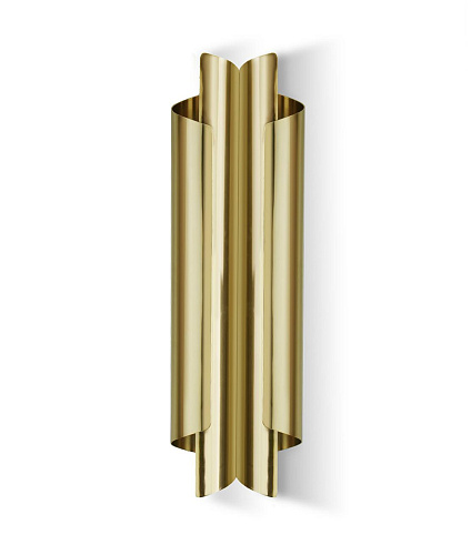 Aged Brass Twin Wall Light