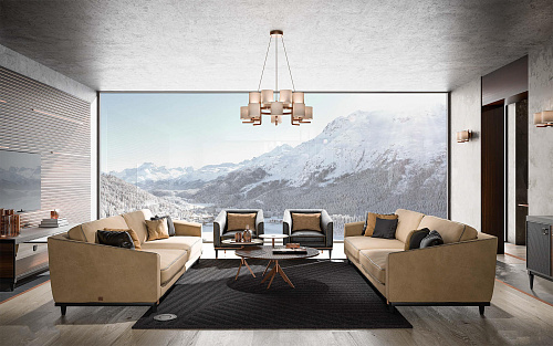 Luxurious Beige Sofa