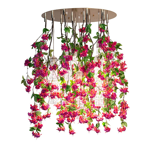 Pink Cascade Large Statement Chandelier