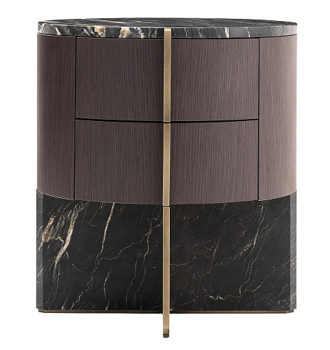Adam Marble and Wood Bedside Table