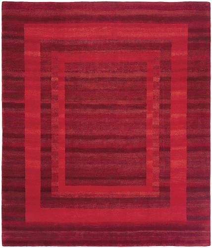 Hand-woven Red Frame Luxury Rug