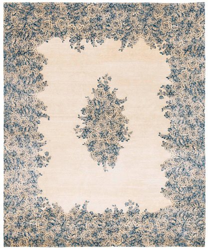 Hand-woven Wool / Silk Luxurious Rug