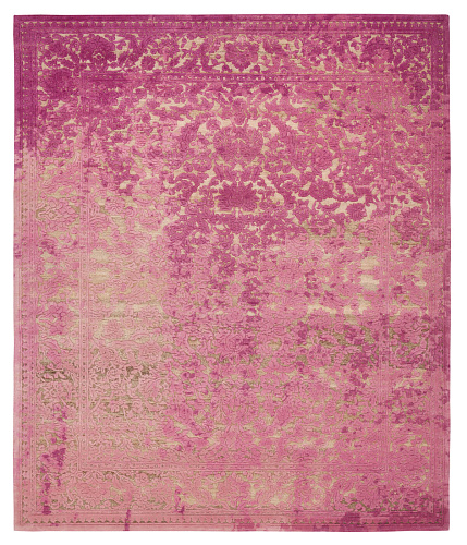 Medallion Hand-woven Purple Luxury Rug