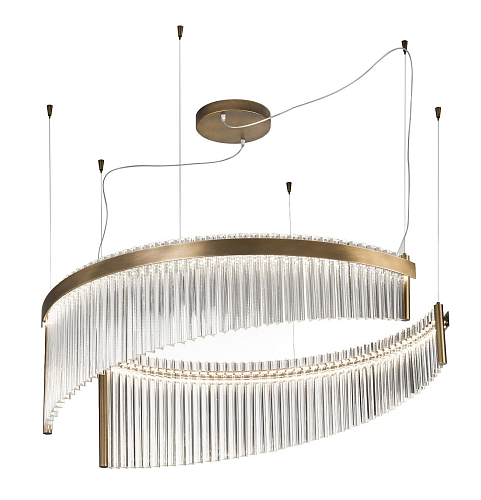 Murano Glass Dual LED Chandelier