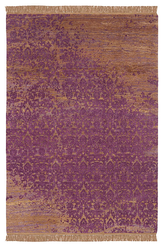 Hand-woven Vintage Style Purple Luxury Rug