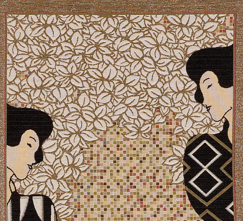 Lady from Klimt Handwoven Tapestry