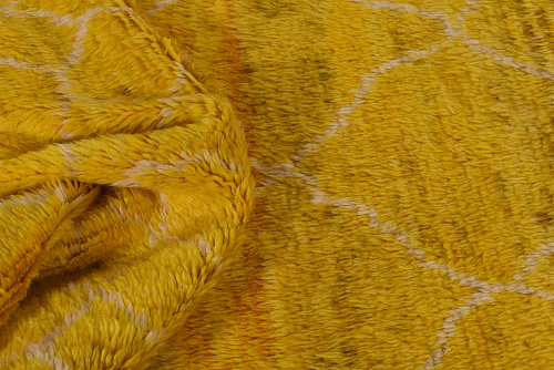 Berber Yellow High Pile Luxury Rug