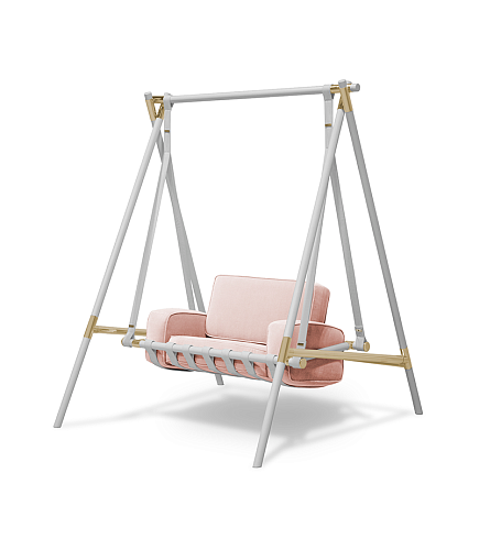 Cloud Pink Swing Chair