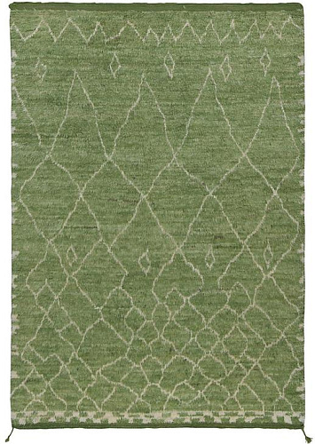 Berber Green High Pile Luxury Rug