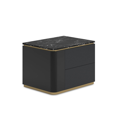Theo Marble-Top Artisan Nightstand