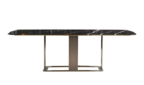 Romance Dark Marble Handcrafted Dining Table