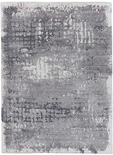 Luxury Bamboo Silk Abstract Indian Rug