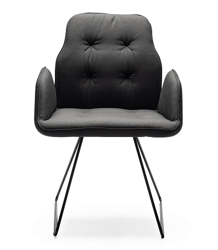 Betibù Black Chair with Armrests