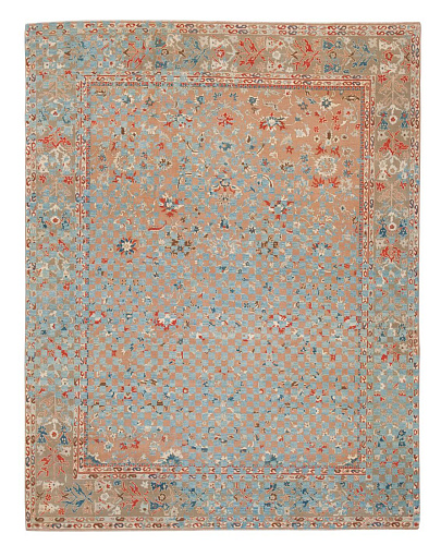 Sultanabad Blue Hand Knotted Luxury Rug