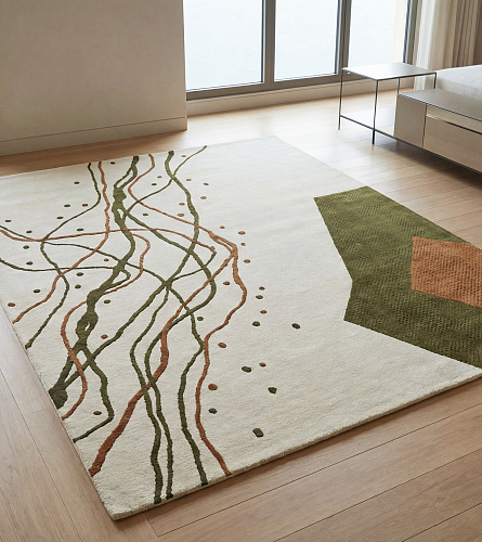 Calligraphic Paths Artisan Rug