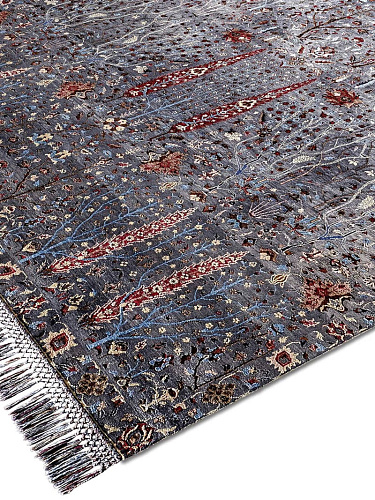 Pine Garden Hand-Knotted Wool / Silk Rug