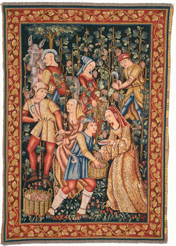 Grape Harvest French Tapestry