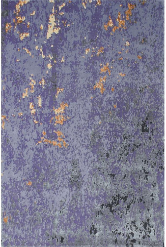 Top Purple Viscose / Wool Handwoven Luxury Rug