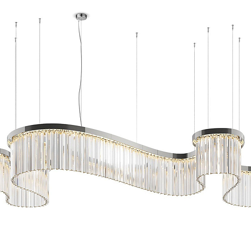 Snake Nickel Chandelier