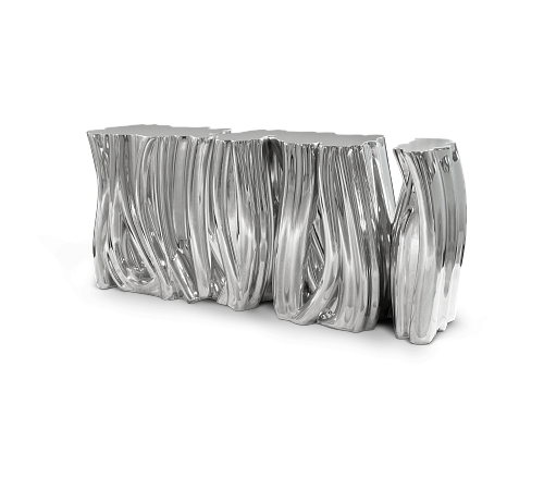 Monochrome Silver Elite Sideboard