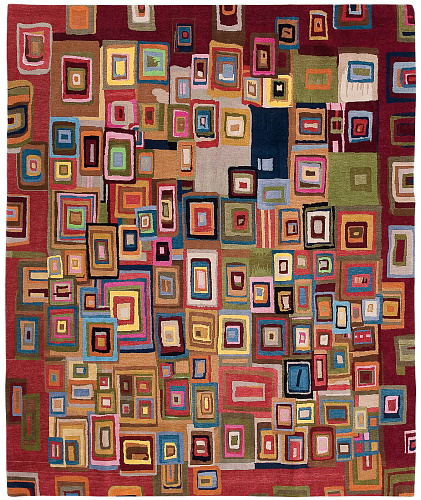 Box Multi Hand-woven Luxury Rug