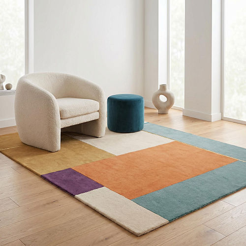 Warm Blocks Heritage Rug
