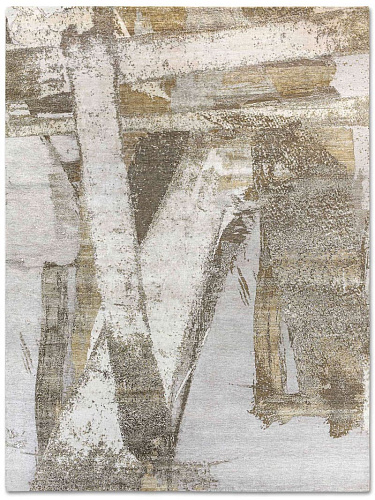 Gold Hand-Woven Exquisite Rug