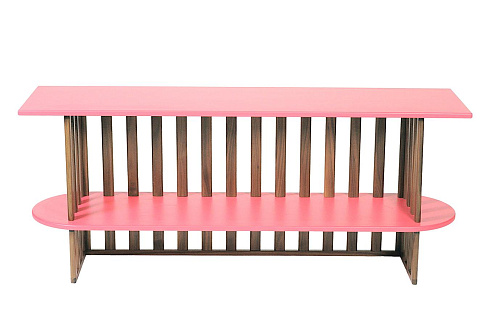 Pink Two-Tier Console Table