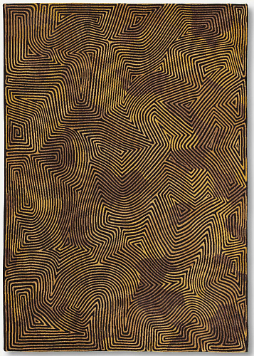 Black Gold Belgian Flatwoven Rug