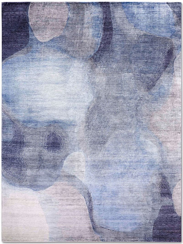 Blue / Grey Luxury Handwoven Rug