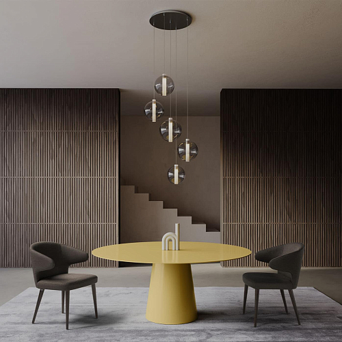 Shell Yellow Table