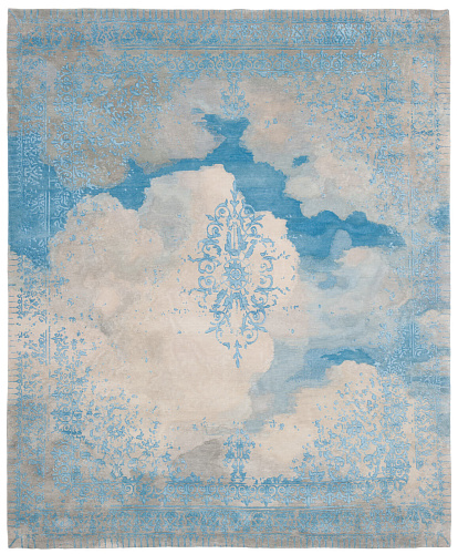 Blue Luxury Rug Cloud & Medallion