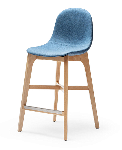 Gotham Blue Counter Stool
