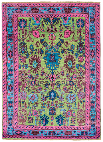 Green Multi Oriental Designer Rug
