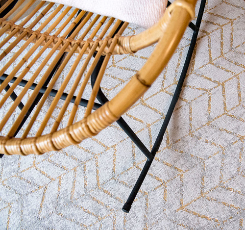 Yellow & Grey Belgian Indoor Rug