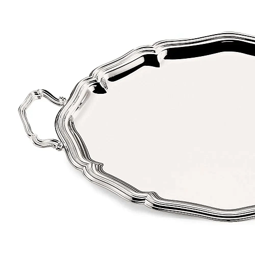 700 Silver-Plated Oval Tray With Handles