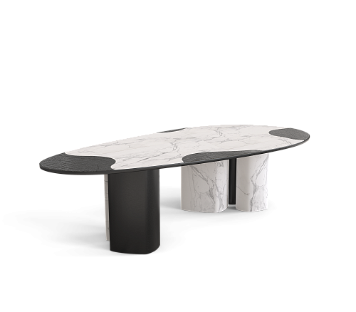 Marble & Onyx Luxe Dining Table