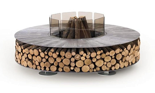 Texture Grey Outdoor Fire Pit