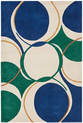 Emerald Orbits Designer Rug