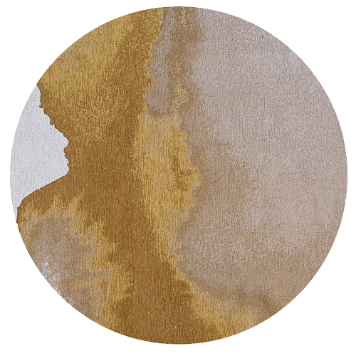 Sunset Gradient Warm-Toned Round Rug