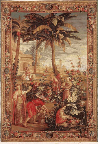 The Pineapple Harvest Woven Tapestry