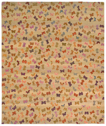 Butterfly Beige Luxury Rug