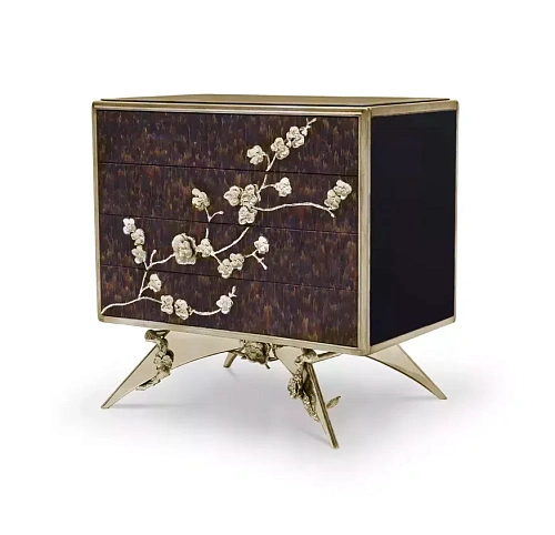 Mirage Purple Feather Nightstand