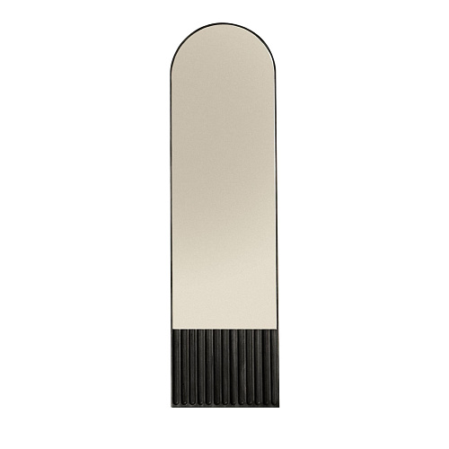 Tutto Sesto Black Italian Crafted Floor Mirror